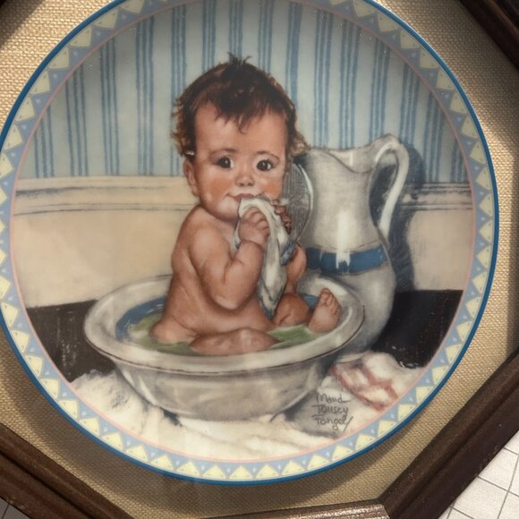 Precious Little Ones Collectible Plates and display - Picture 2 of 9